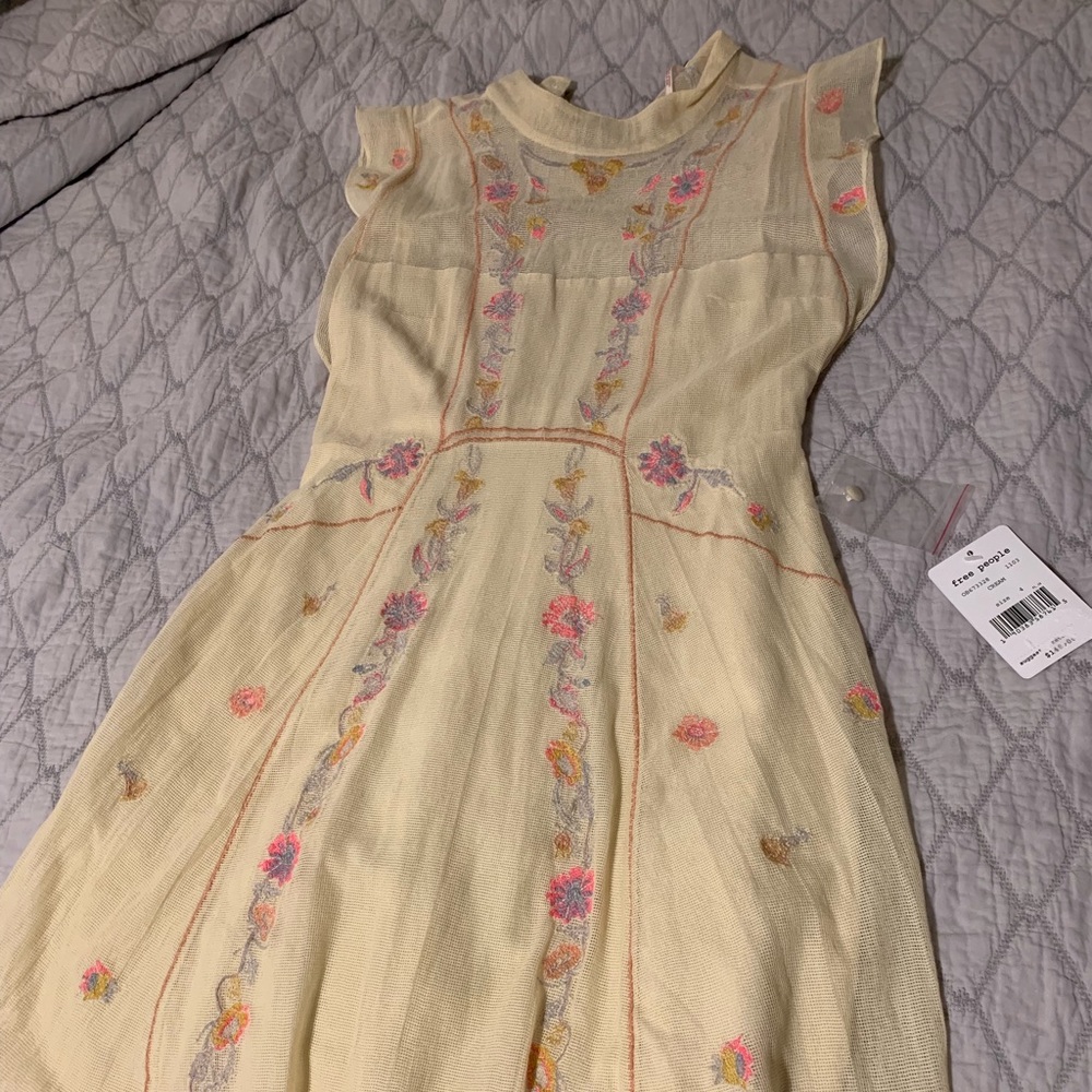 Yellow free people dress